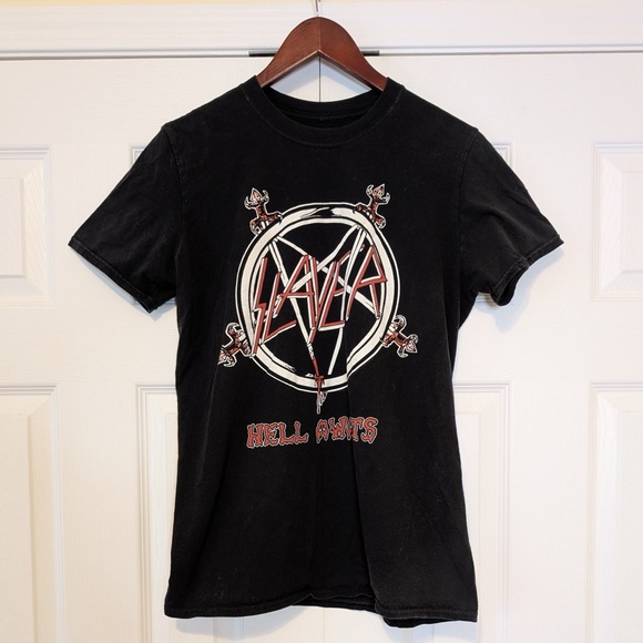 Slayer Other - 100% Cotton Slayer Band Hell Awaits Men’s Tee Shirt Size Medium